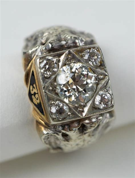 vintage masonic rings 32 degree.